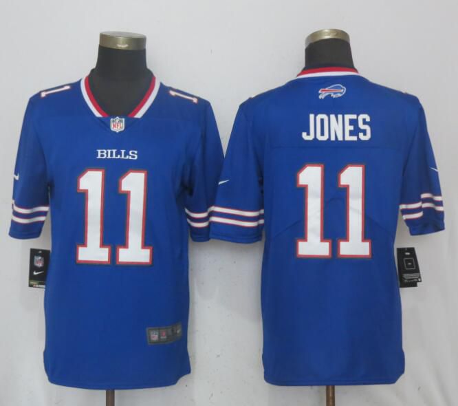 Men Buffalo Bills #11 Jones Blue Vapor Untouchable Limited Player Nike NFL Jerseys